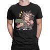 Men's Kitasan Black Riding Christmas Dinosaur T Shirts Uma Musume Pretty Derby Pure Cotton Short Sleeve O Neck Tees T-Shirts
