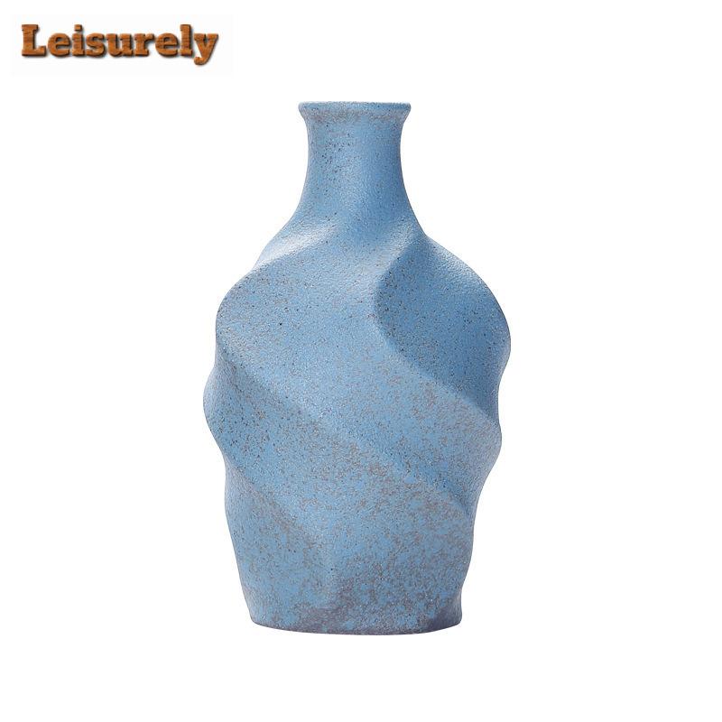 Mini Vaso in Ceramica Grezza Stile Giapponese Terrario Vintage Decorazioni per la Casa Fioriera Fioriera Domestica Decorazione Tavolino da Tè