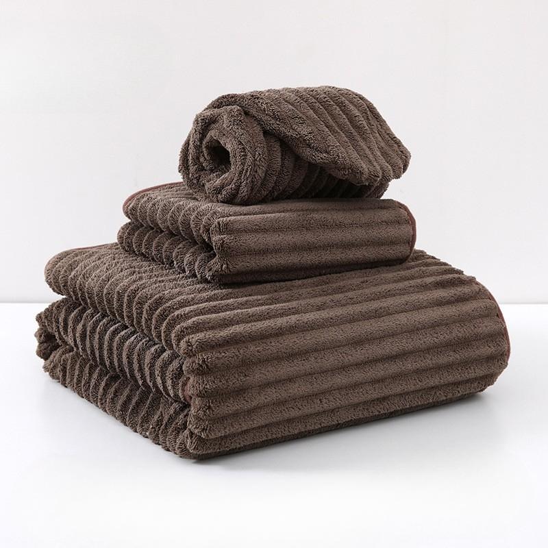 

Полотенце для ванны с волнистым узором, впитывающее воду и быстросохнущее, пляжное полотенце, конфетный велюр без ворса, коралловый велюр, мужское полотенце для лица 25 * 60cm