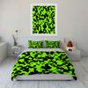 Set Camouflage Verde Vivace - Arredamento per camera da letto per bambini e adulti per esterni, Squisito set letto tre pezzi regalo