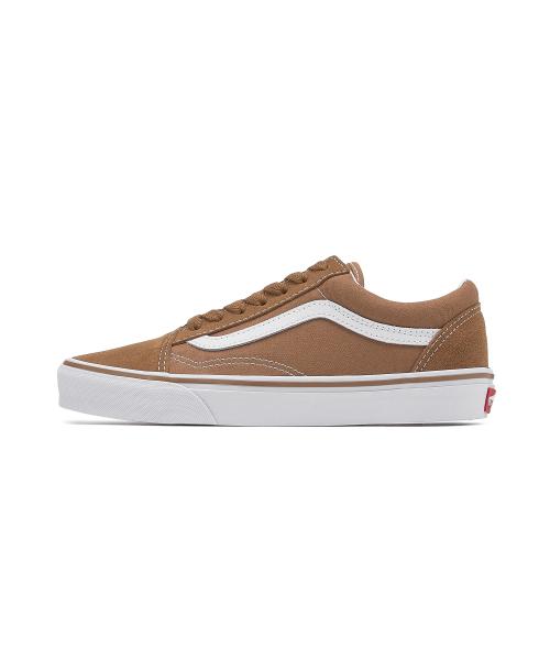 [Vans] Old Skool - (замша) коричневый:True White VN000CT8BF21 215