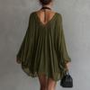 Women's Sexy Lace Patchwork V-Neck Dress