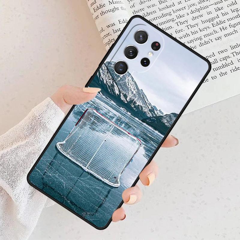 Eishockeyfeld Sport Handyhülle Für Samsung Galaxy S25 S23 S30 S8 S21 S20 FE S24 S22 Note 10 20 S8 Plus lite Ultra