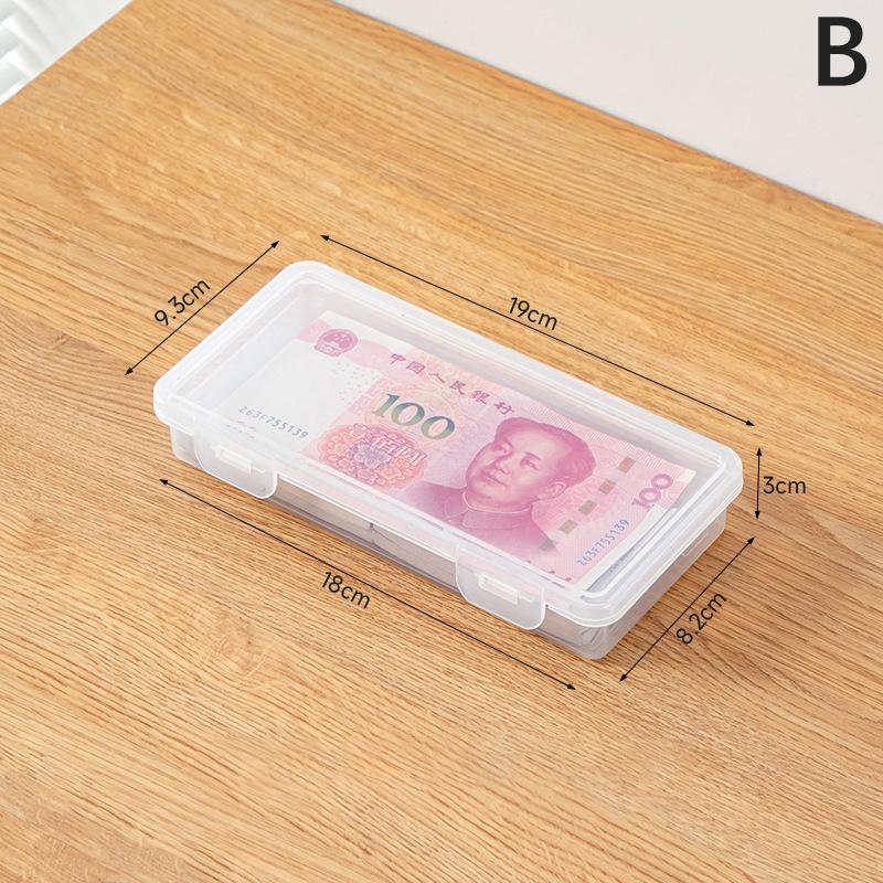1pc ransparent Plastic Storage Box for Paper Money Album Banknote Case Coin Storage Collection Boxes Holder