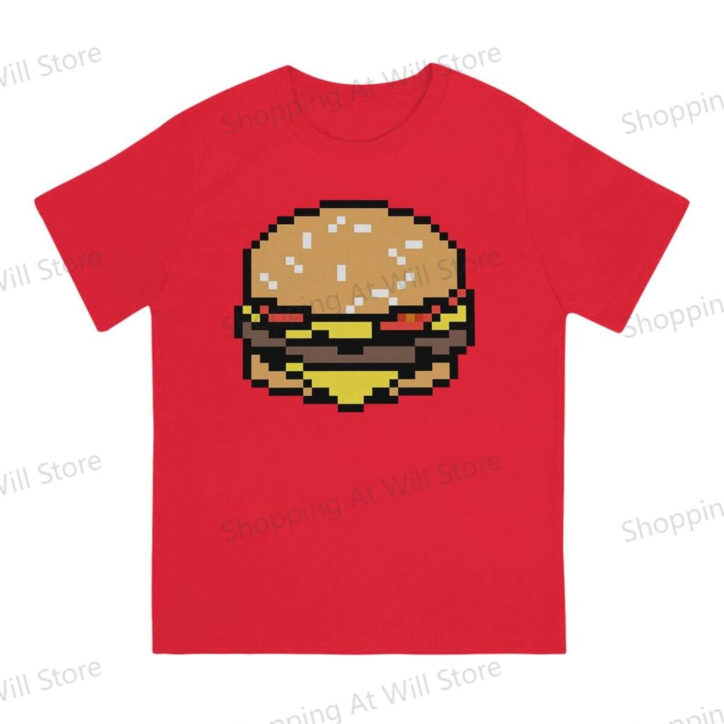 Summer Unisex Tshirts Hamburger Novelty Cool Tshirt Street Clothing SXL