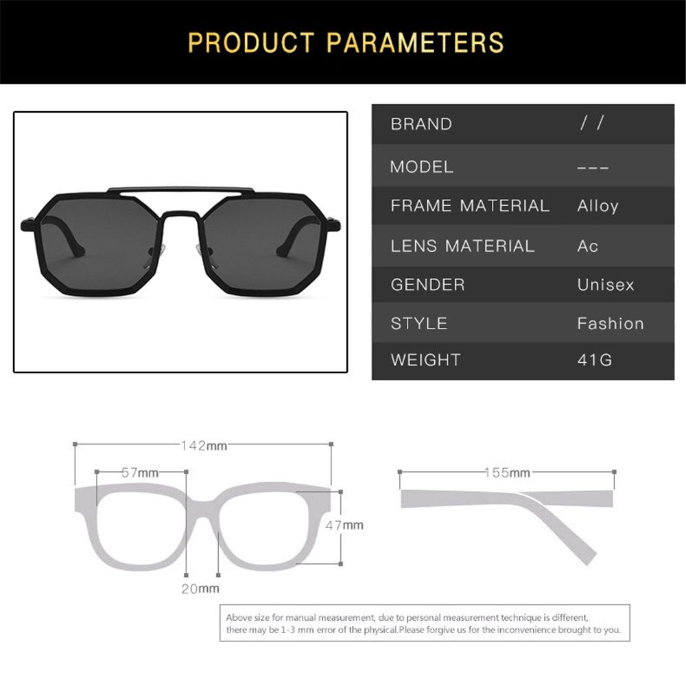 Vintage Metallrahmen Polygon Sonnenbrille für Herren & Damen Sonnenbrille Bunt Kleine Retro Brille UV400 Schutz Shades