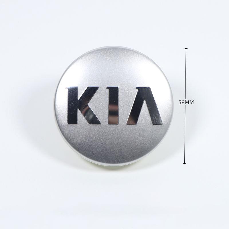BTQNM1 4Pcs 58mm Car Wheel Center Hub Caps Logo Cover Accessories For KIA K5 K9 Sorento Ceed Sportage Carnival Stinger Forte Niro Caden