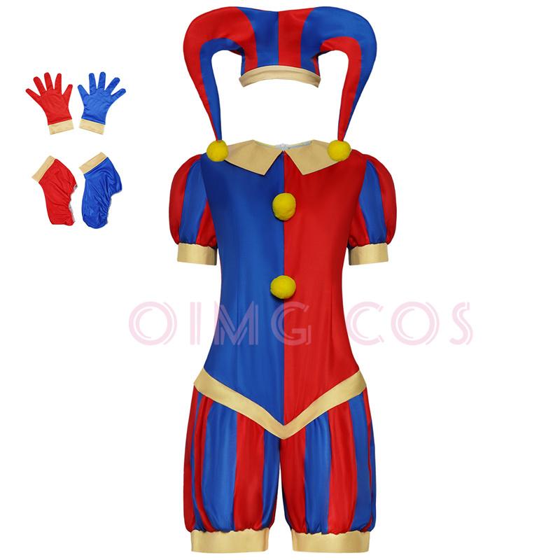 Lo Straordinario Circo Digitale Pomni Costume Cosplay Uniforme di Carnevale per Adulti Anime Festa di Halloween Costumi in Maschera Gioco