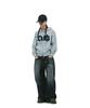 Depeugameoncheu Cat Blush Wide Pants [Black Denim]