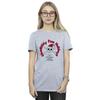 Disney Womens/Ladies The Nightmare Before Christmas Ghouishly Fun Holidays Cotton Boyfriend T-Shirt