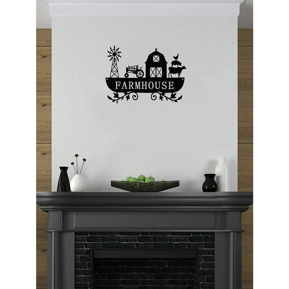 Wrought Iron Ship-Shaped Wall Decor Nautical Theme Home Hanging Art Handmade Metal Craft Black Finish 1 Piece