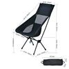 High Back Ultralight Folding Camp Chair with Storage Bag Compact Portable Tall Hiking Chair and Beach Chair Removable 3 Colors