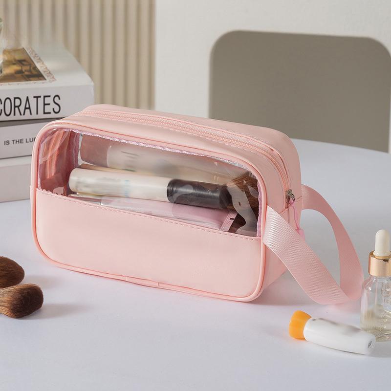 1Pcs Portable Travel Cosmetic Bag Women Transparent Makeup Bag Large-Capacity Bath Wash Bags Mountaineering Bag Christmas Gifts