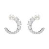 Swarovski Matrix Open-Set Imitation Crystal Cubic Zirconia Earrings Women earrings White 5692260