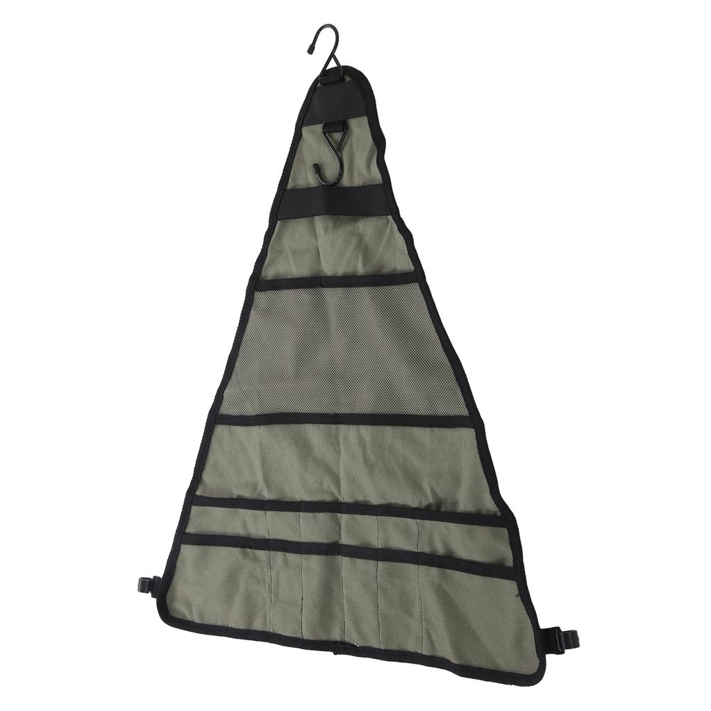 Geschirr Aufbewahrungstasche Faltbar Verstellbar Mehrere Taschen Bestecktasche für Rucksacktouren BBQ Camping Wandern