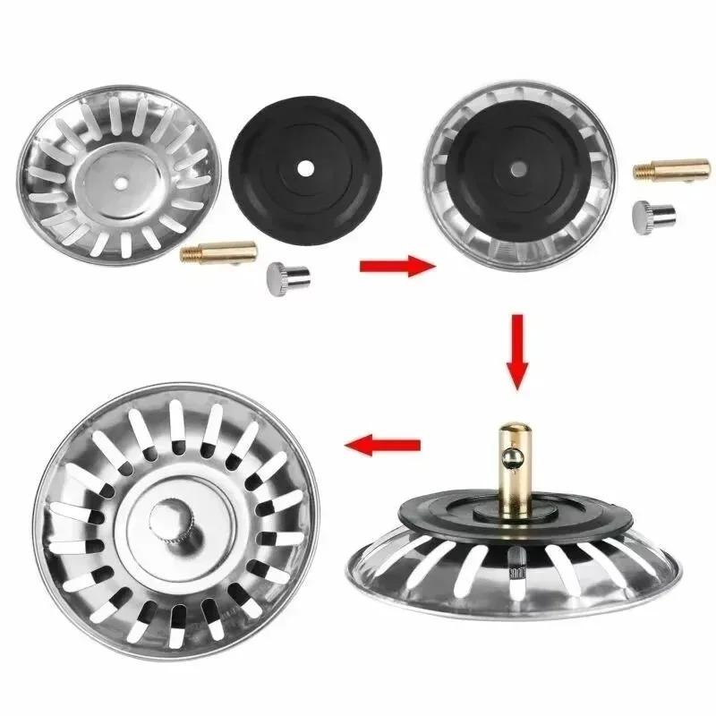 2 Piezas Colador Tapón para Fregadero de Cocina Tapón de Desagüe Filtro de Fregadero Filtre Colador de Fregadero Filtro Desagüe de Piso Herramientas de Cocina