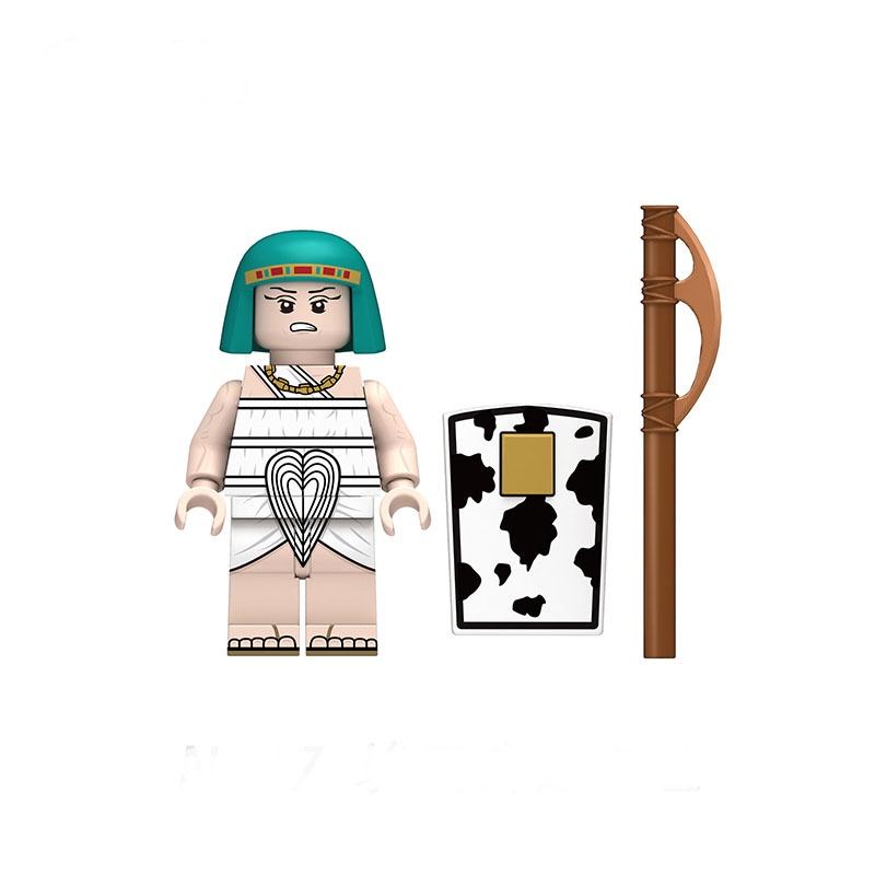 Children's Assembly Toy Intelligent And Educational Egyptian Spear Infantry Pharaoh Guard Building Blocks