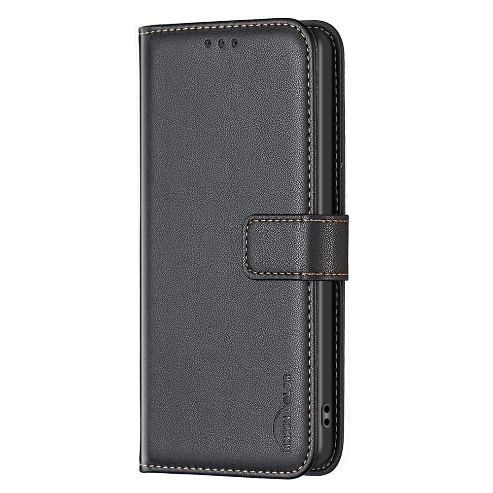 BINFEN COLOR BF17 For Samsung Galaxy S25 Edge Case Wallet Folio Flip Leather Cover