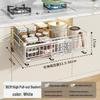 Under-Sink Pull-Out Storage Rack for Seasonings, Dishes, and Bowls
