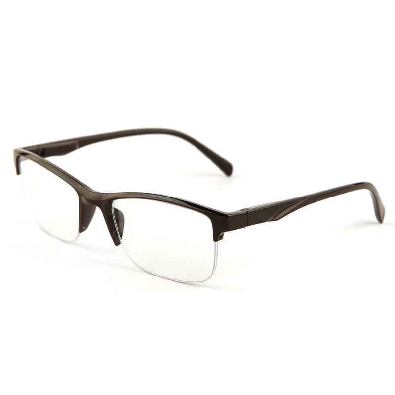 Fashion half frame high definition anti-blue reading glasses men in the elderly classic simple wear comfortable reading glasses