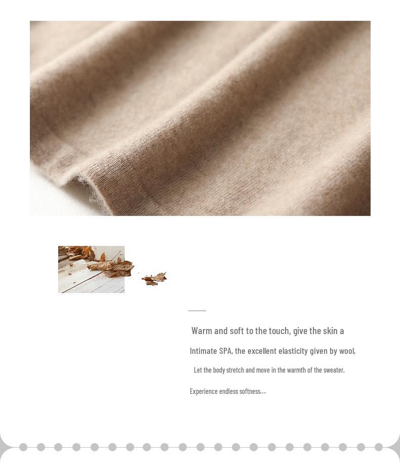 Retro Chinese Stand Collar A-Line Wool Knit Dress, Knee-Length Loose Fit for Autumn/Winter