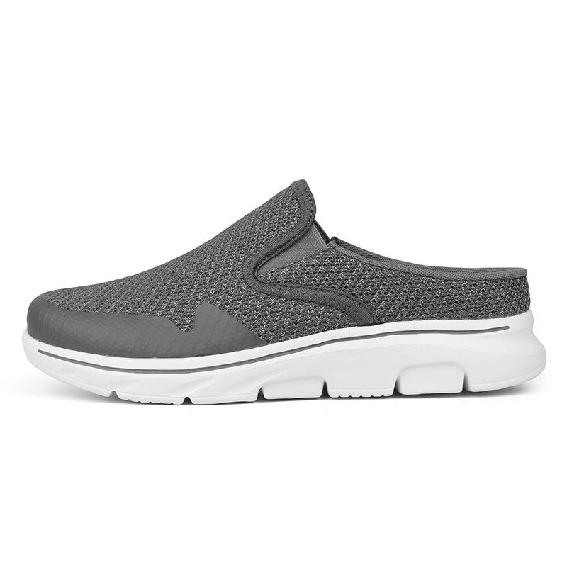 

35-48 Мужские/Женские тапочки Мужские полутапочки Летние сетчатые Meter-дышащие мужские черные туфли Mueller 43 темно-серого