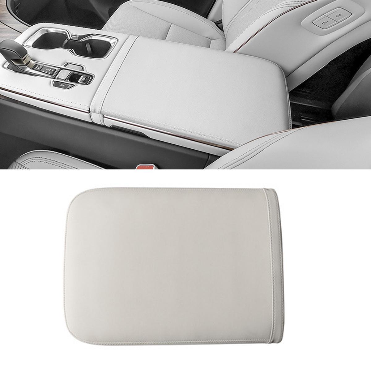 

Lexus LM350/500H Armrest Leather Cover: Scratch & Wear Resistant Interior Decor. Armrest Box Cover Black