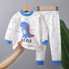 Kinder Pyjama Sets Unisex Weich Bequem Cartoon Dinosaurier Bekleidungsset Outfit Geeignet Jungen Mädchen Perfekt für Herbst Winter
