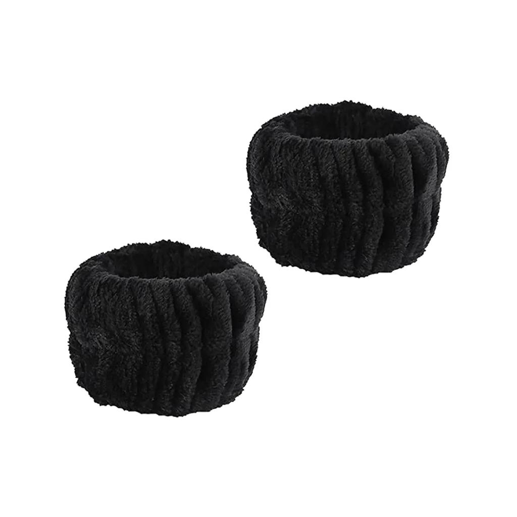 1/2/3pcs Bow Headband Wristband Set Towel Elastic Soft Washing Face Shower Make Up Yoga Sports Skincare Headband For Women Girls