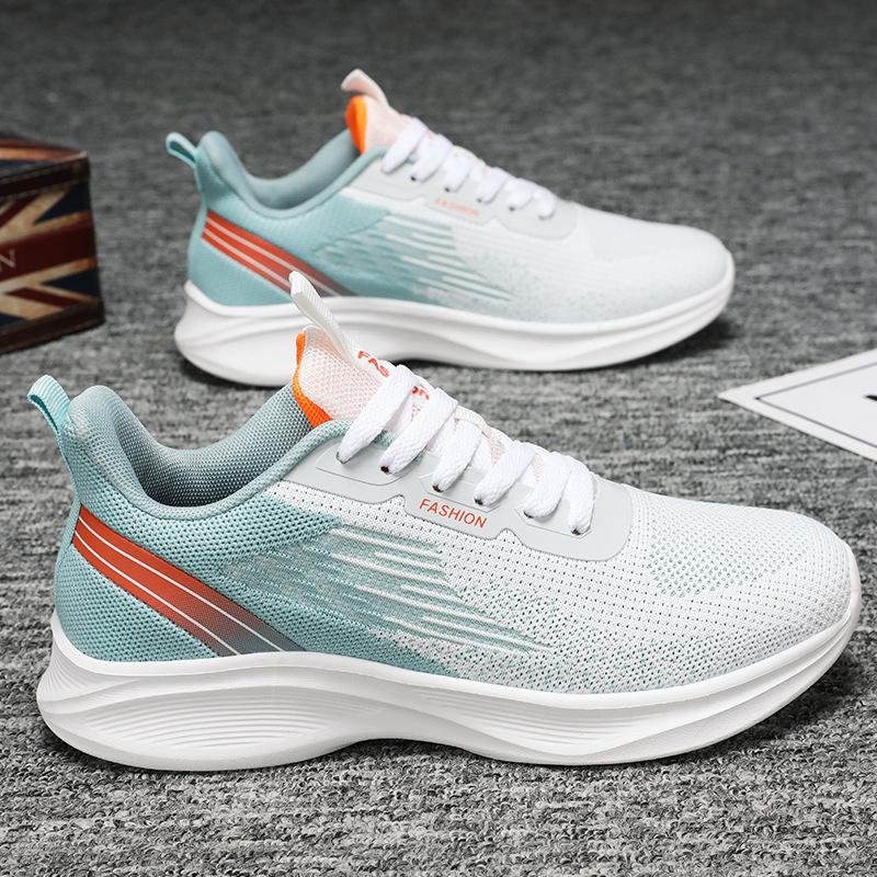 Sneakers 2025 shoes men's foreign trade men's sports shoes summer breathable lace-up running shoes fashionable versatile men
