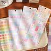 25 Sheets Sticker Book Colorful World Series Ins Style Basic Pattern DIY Memo Key Marking Stickers, Copperplate Paper+PET
