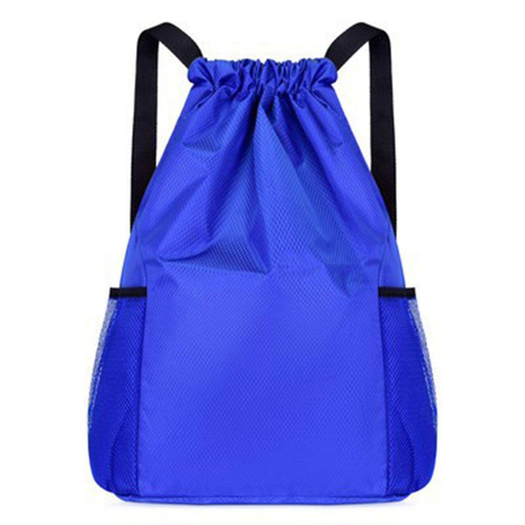 Men/Women Drawstring Pocket Backpack 2026 New Oxford Waterproof Backpack Large Capacity Drawstring Travel Bag Fitness Sports Bag S королевский синий