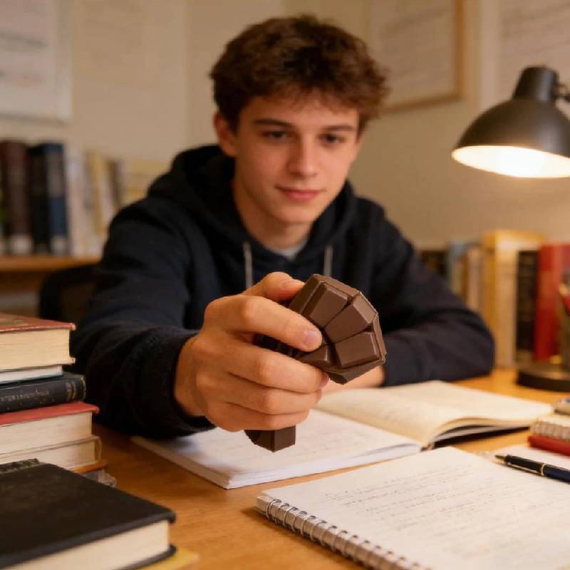 Chocolate Pu Foam Stress Toy With Soft Rebound For Home And Office Use