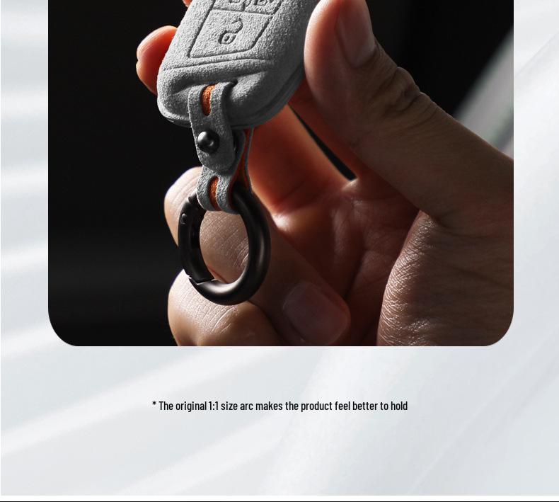 Volkswagen Car Models Three-Dimensional Alcantara Suede Key Case