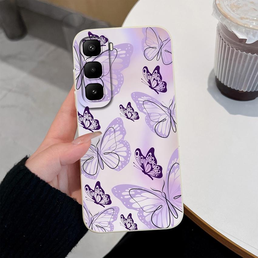 For Infinix Hot 60 50 Pro Plus 40Pro 30 Play 70 60i 50i 40i 30i Phone Case Sweet Bunny Cake New Upgrade Soft Smooth Silicone Lightweight Durable Shell