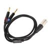 TS Mono Plug Y Splitter Cable Microphone Splitter Cable  for Microphones