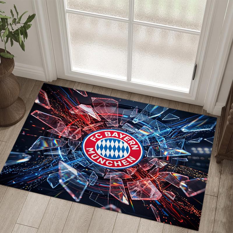 Tappeto in velluto di cristallo con design Bayern Monaco Accogliente Non?Tappeto Stampato Antiscivolo per Camera da Letto Soggiorno Ingresso