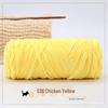 Golden Chenille Silk Velvet Yarn: Medium-Thick Polyester Yarn for Scarves, Glossy Velvet Crochet, and Wool Knitting Projects.