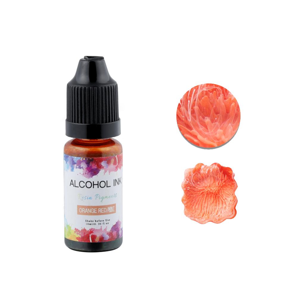 10ml Epoxy Resin Diffusion Pigment Resin Pigment Alcohol Ink Liquid Colorant Dye Diffusion Ink for Epoxy Dyeing Jewelry Making