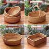 Rattan Woven Round Fruit Storage Basket