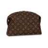 Louis Vuitton Neceser/Bolsa de Cosméticos Grande para Mujer con Estampado Integral y Cierre de Cremallera Marrón