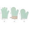Five-finger Silicone Cotton Gloves Wrapped with Wide Silicone Insulation Gloves Baking Oven Microwave Gloves