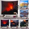 Volcano Landscape Wall Art Tapestry Backdrop Wall Decor Tapestry Aesthetic Decor for Dormitory Room Living Room Home Decor