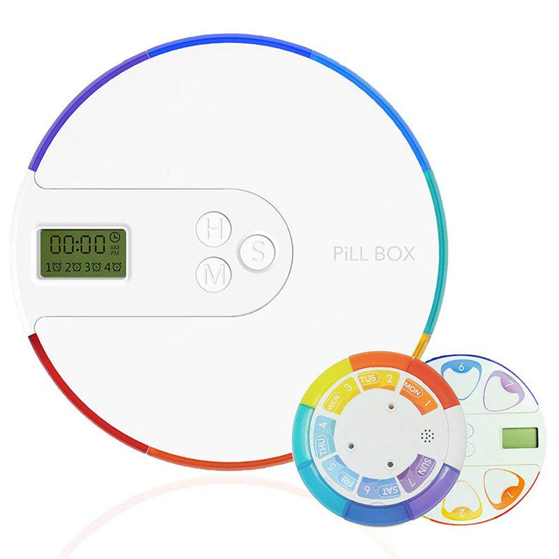 7 Günlük Hap Kutusu Alarm-DIY Dijital Küçük Cep Hap İlaç Hap Kutusu