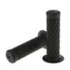 HANSWD 22mm Motorcycle Rubber Handle Grips Left and Right Set of 2 Corrosion Resistant Low Temperature (Black)