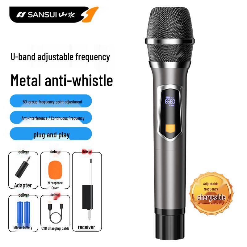 SANSUI Wireless KTV & Stage Performance Microphone
