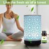 Hollow Star Aroma Diffuser Ultrasonic Air Humidifier Essential Oil Aromatherapy Cool Mist Maker for Home 100ml with LED Lights