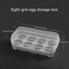 3/4/8 Grids Eggs Box Case Shockproof Egg Holder Kitchen Container Case Transparent Organizer for Outdoor Camping Picnic