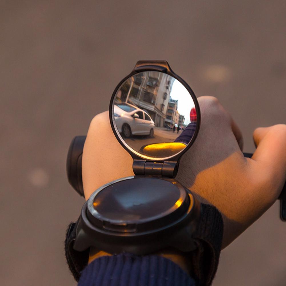 

Rotatable Bike Rearview Mirror Arm Wrist Strap Bicycle Rear View Mirror Cycling Accessory