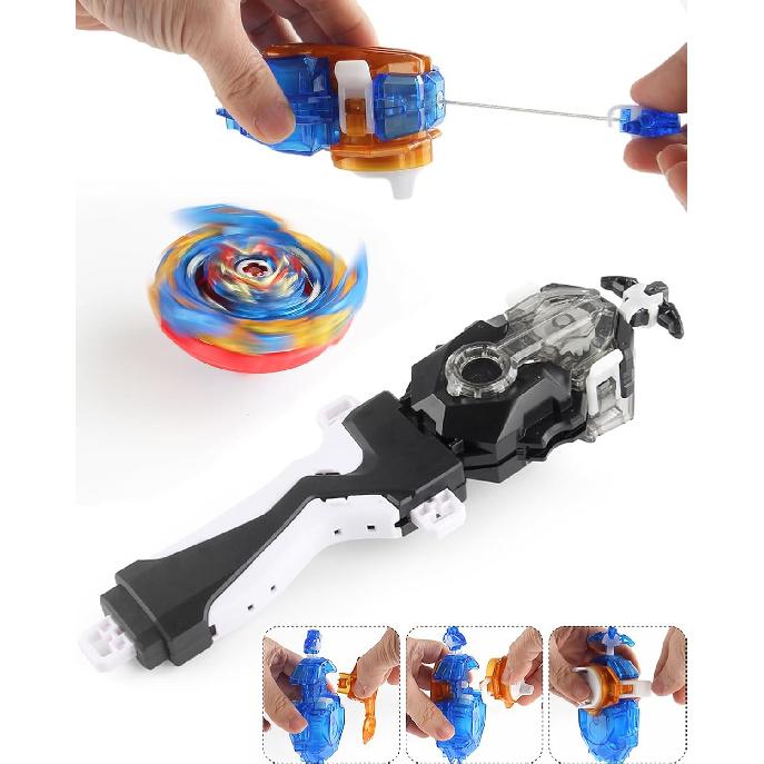 Bey Battling Bay Blades and Launcher Toy Set 8 Metal Fusion Spinning Tops 2 Launchers 1 Grip Burst Tops Burst Tops Gyro Combat Game for 8-12 Toy Gift